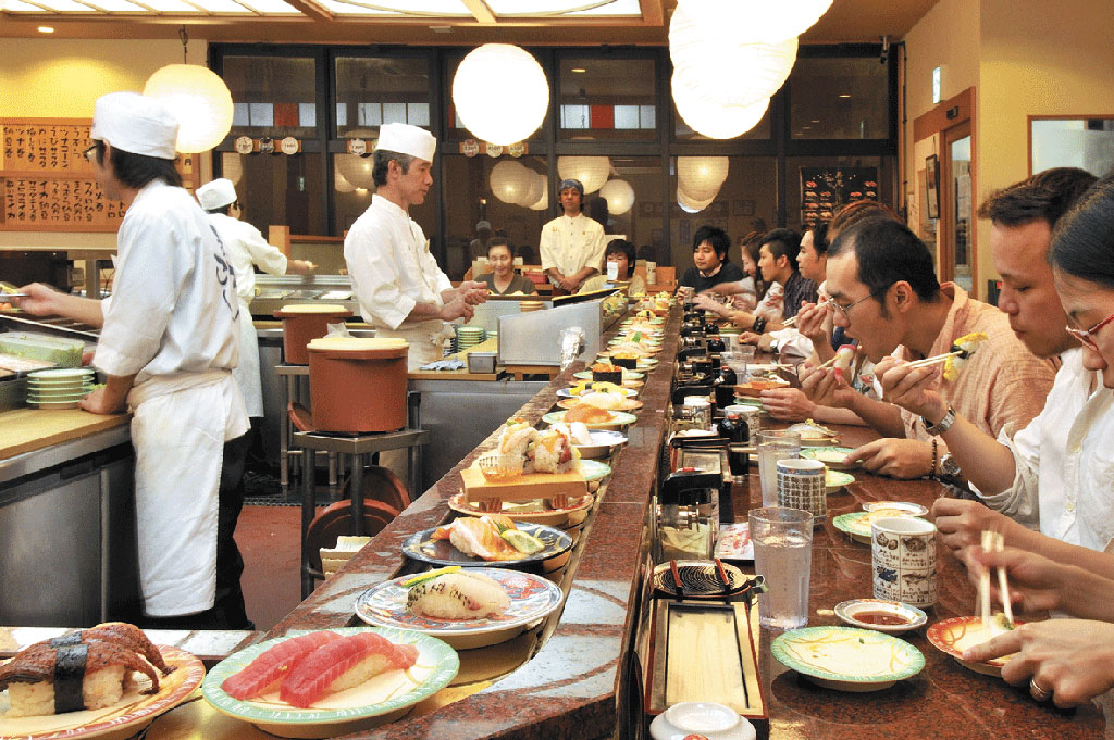 生の魚介類を食べる習慣がある日本